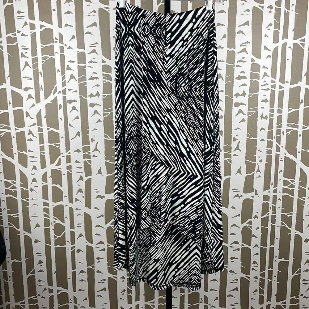 Chico's Hi-Low Hem Slinky Fabric Maxi Skirt 0